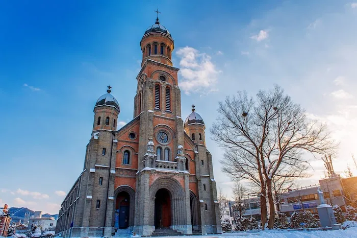 Church at Jeonju Hanok Village, South Korea